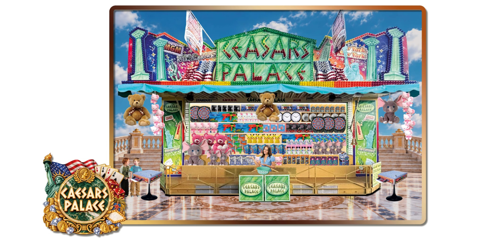 Die Spielbude Caesars Palace in aufwendiger Las-Vegas-Optik